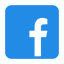 Blue social media icon for Facebook