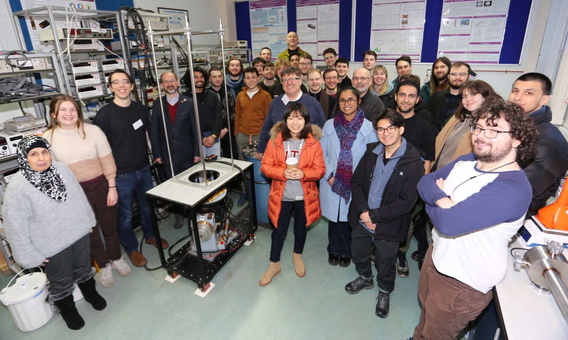 The students and staff at the CDT Fusion Power practical course in Durham.