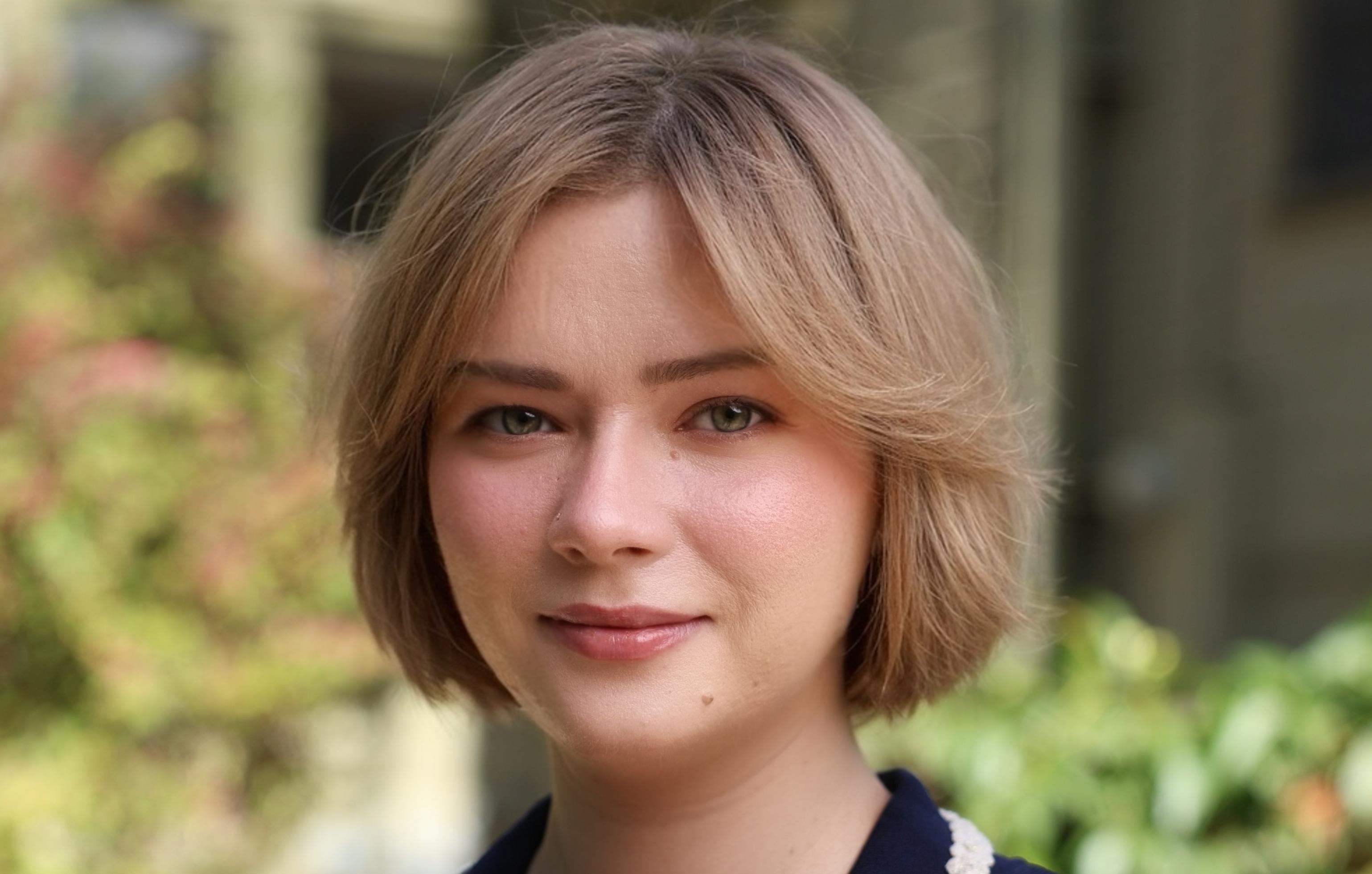 A smiling woman