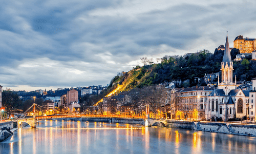 Lyon and River