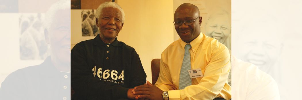 Steven Zwane and Nelson Mandela