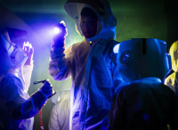 School pupils taking part in a space Day