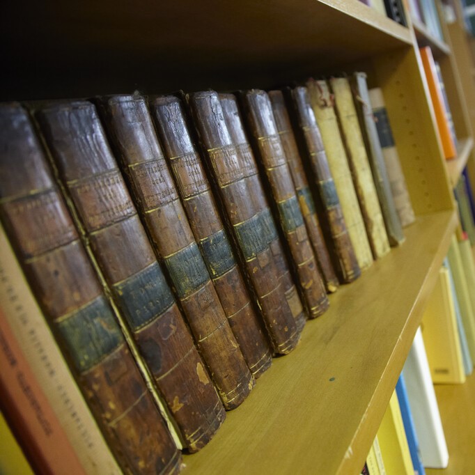 A shelf of books