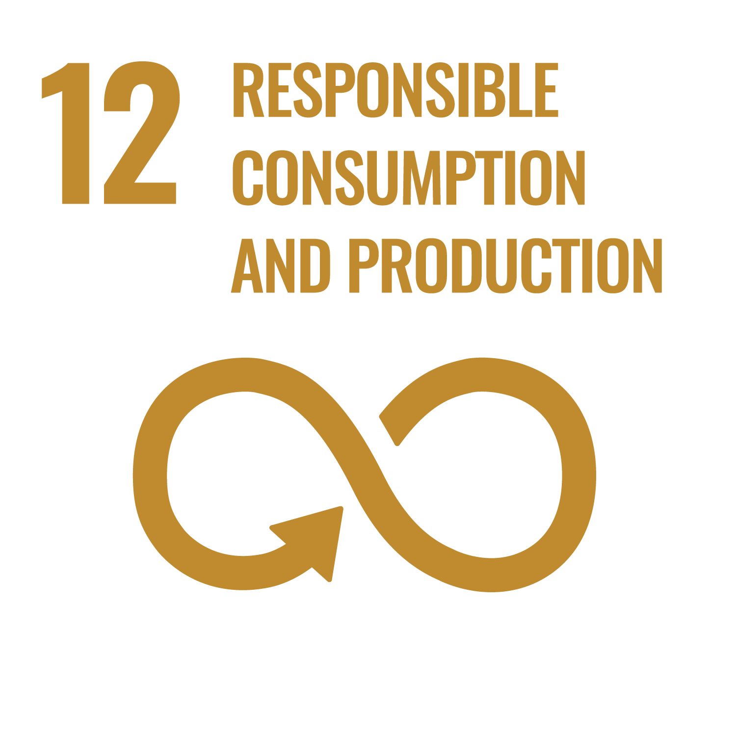 Inverted SDG 12 icon