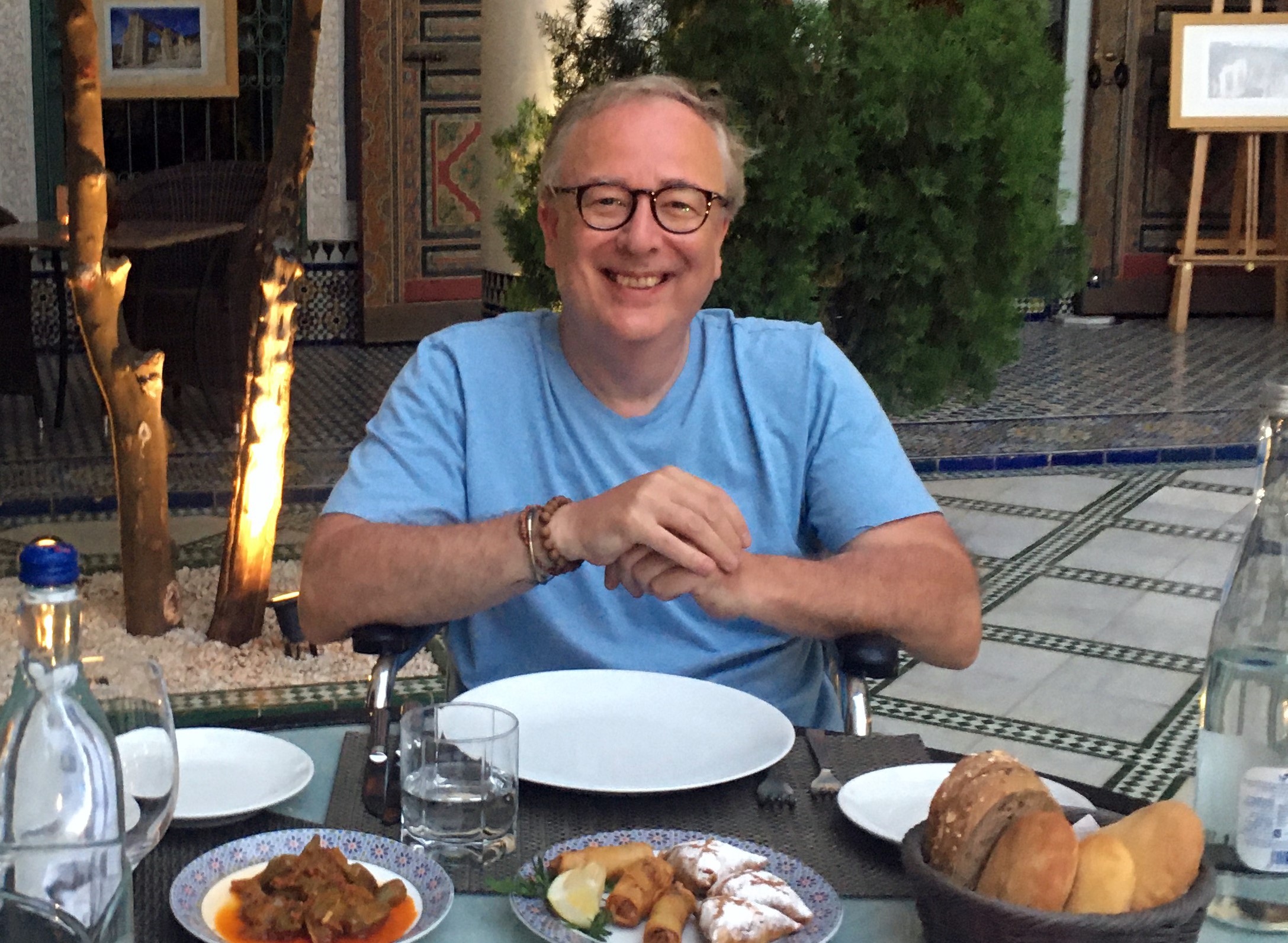 Daniel Newman eats Arab feast