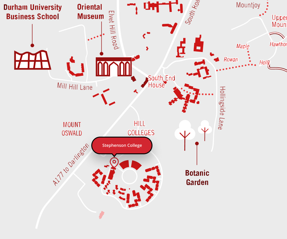 Map Of Durham University Stephenson College - Durham University