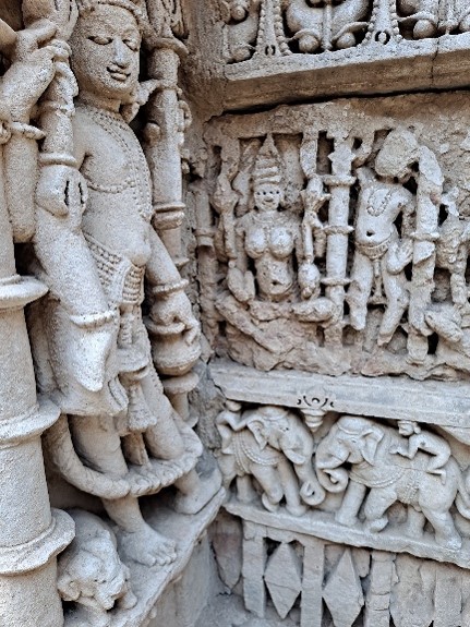 Sculpture from the UNESCO World Heritage Site of Rani ki Vav, Gujarat.