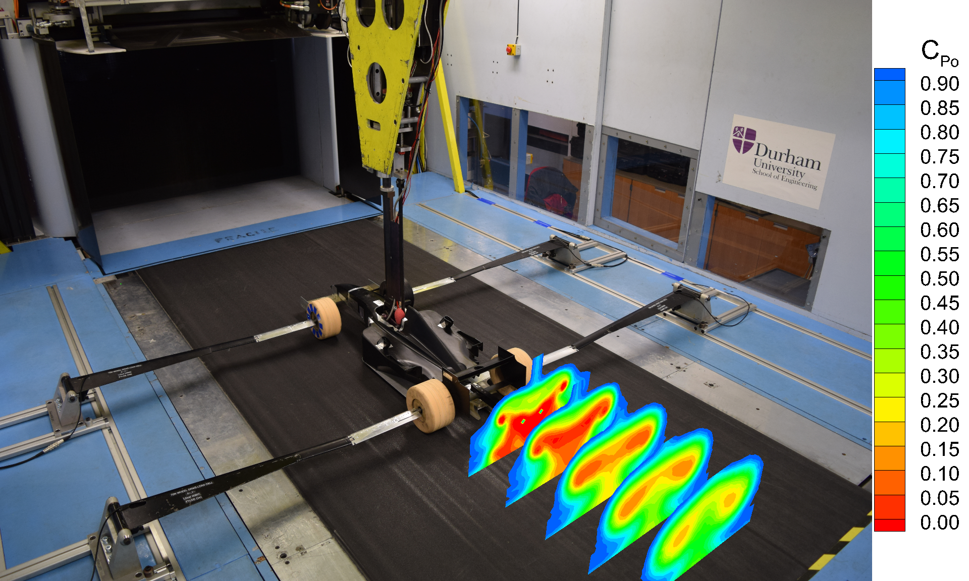 wakemapping of a model in a wind tunnel