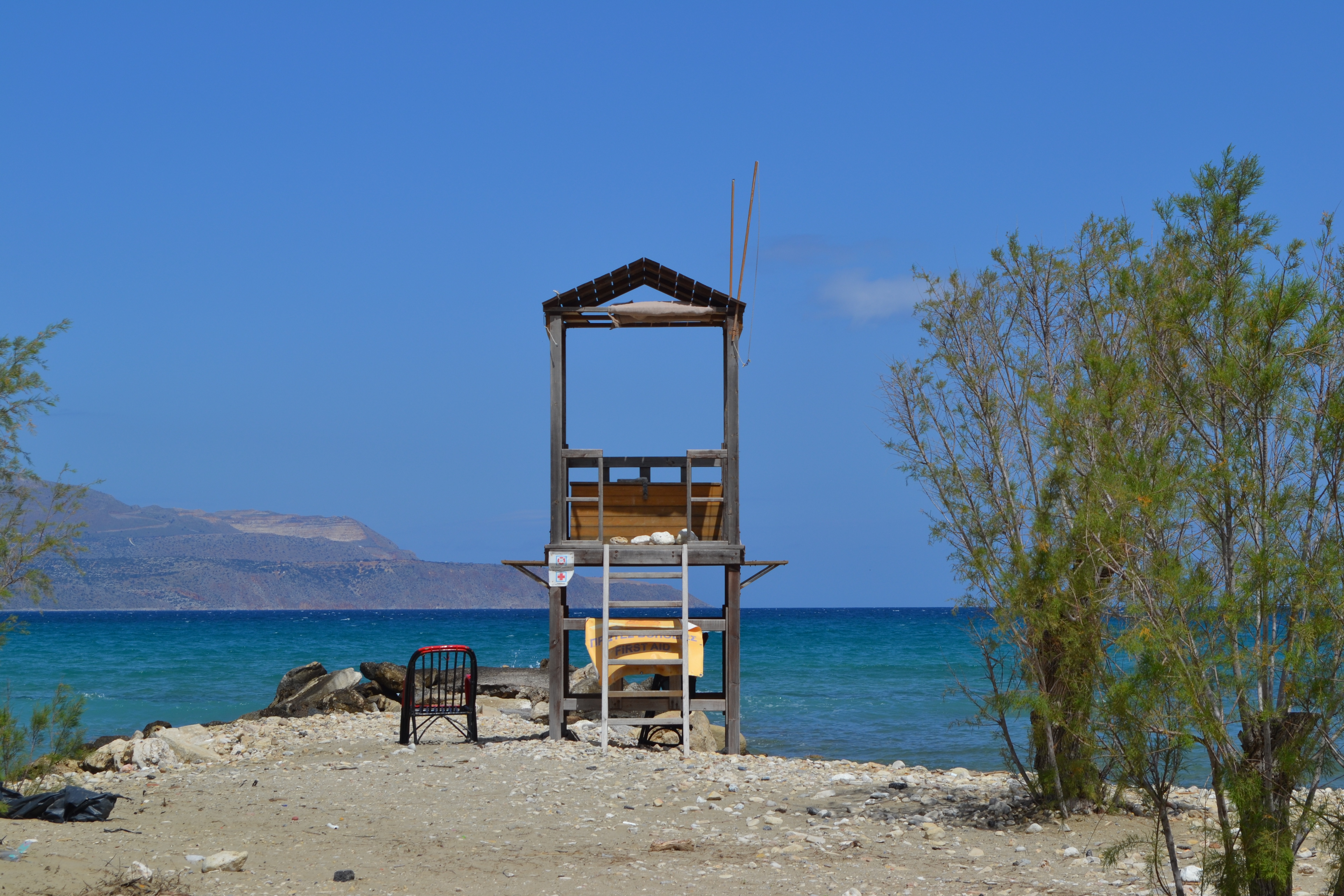 Crete, sea level, beach