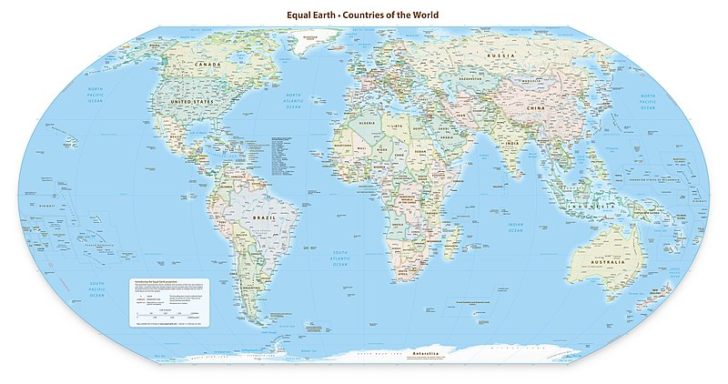 A map of the world