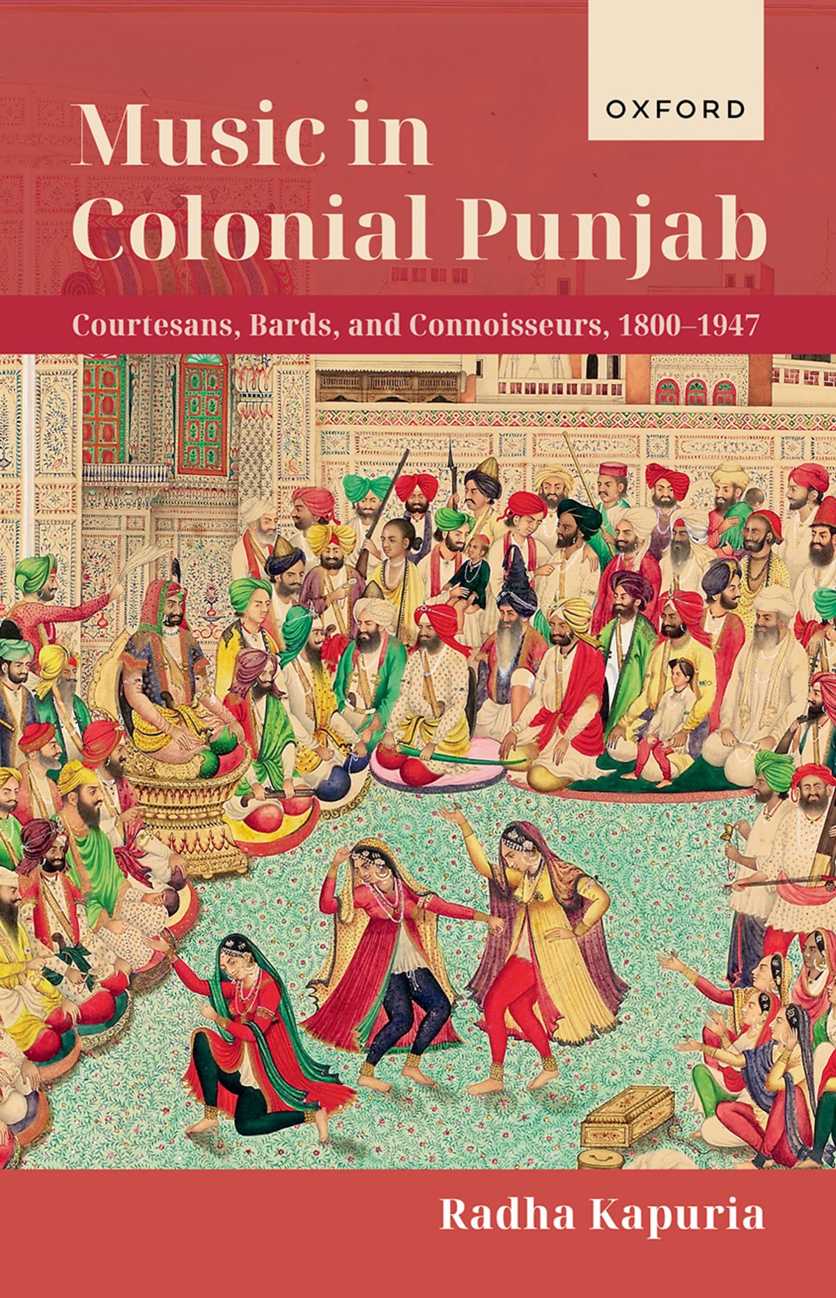 Cover of a book with a picture of Indian music performance