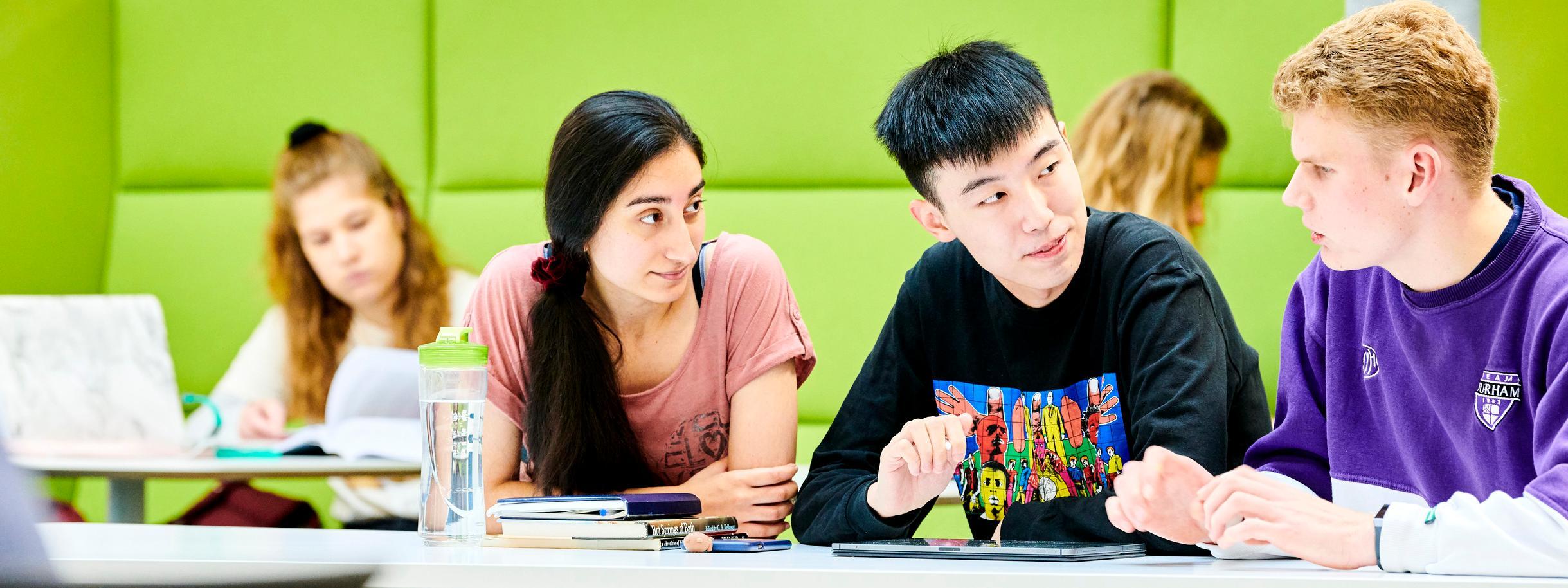 Students studying in Teaching and Learning Centre