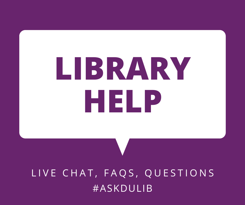 Call to action button for library help