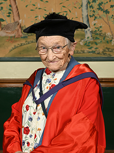Dr Margaret Bradshaw, honorary Doctor of Science