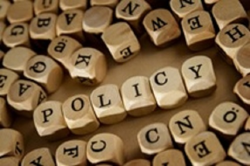 TPolicy written in lettered cubes