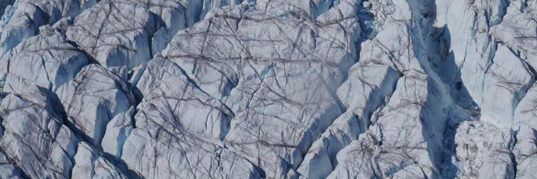 The Greenland ice sheet as viewed from above