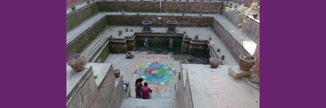 One of Patan’s many brick-lined tanks (hiti), providing water to communities of the Kathmandu Valley