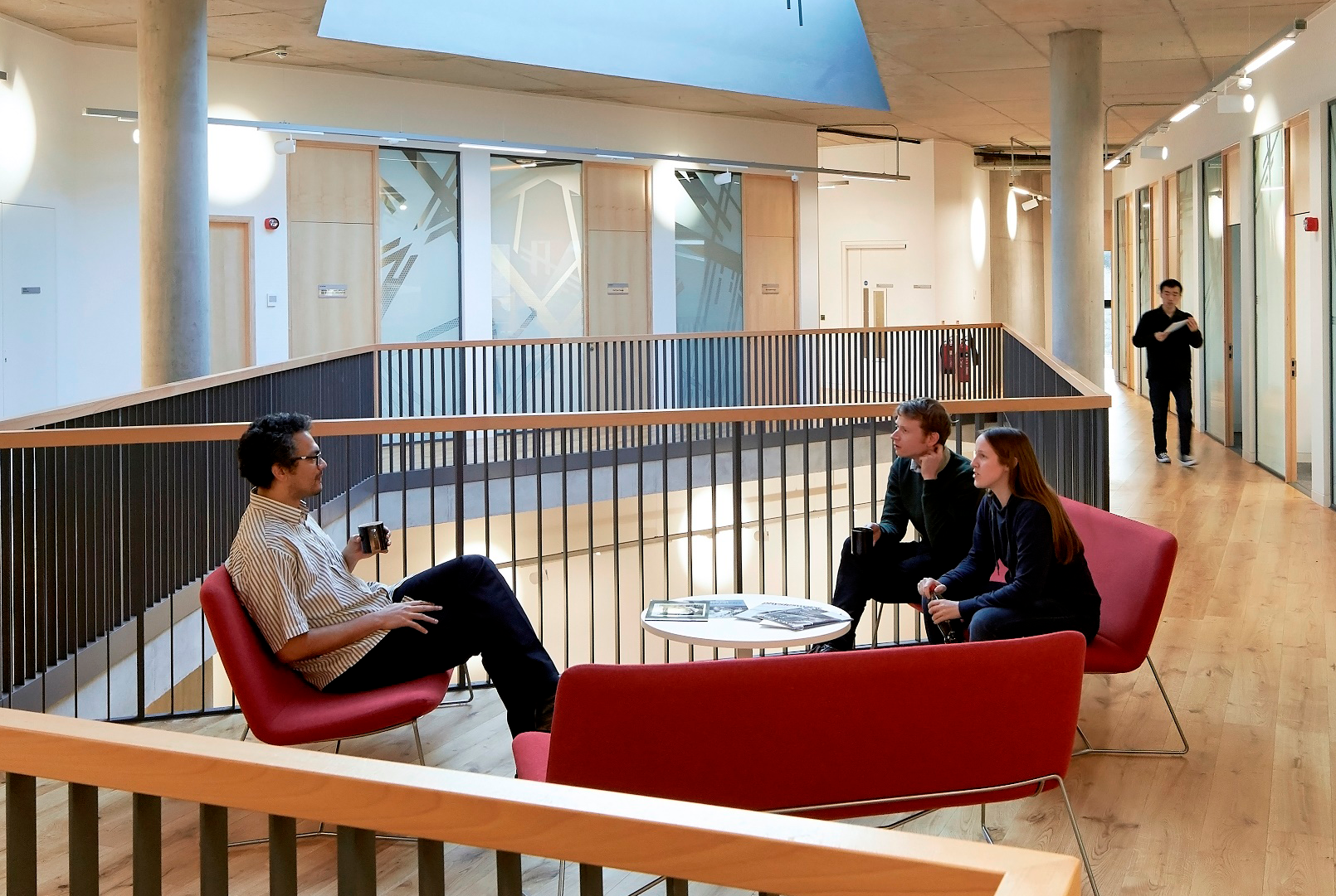 People collaborating in the Ogden Centre