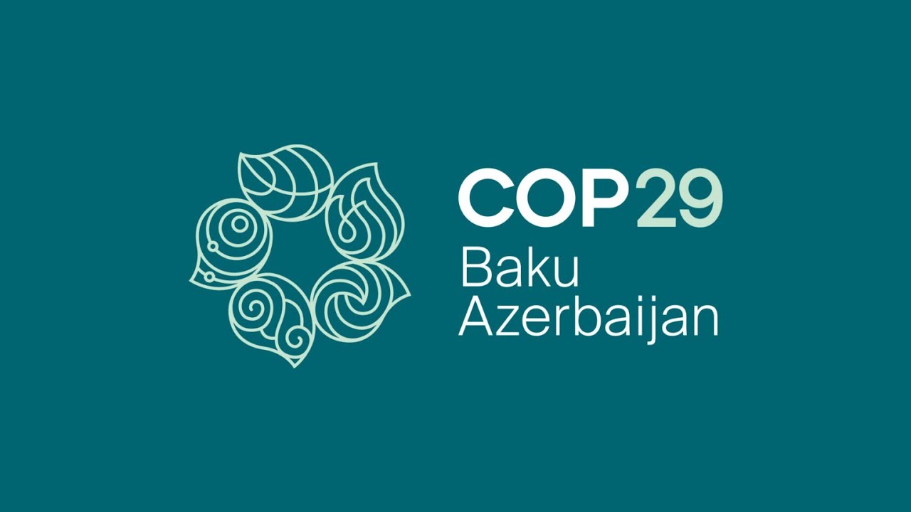 Green Background Logo for UNFCCC Conference COP29