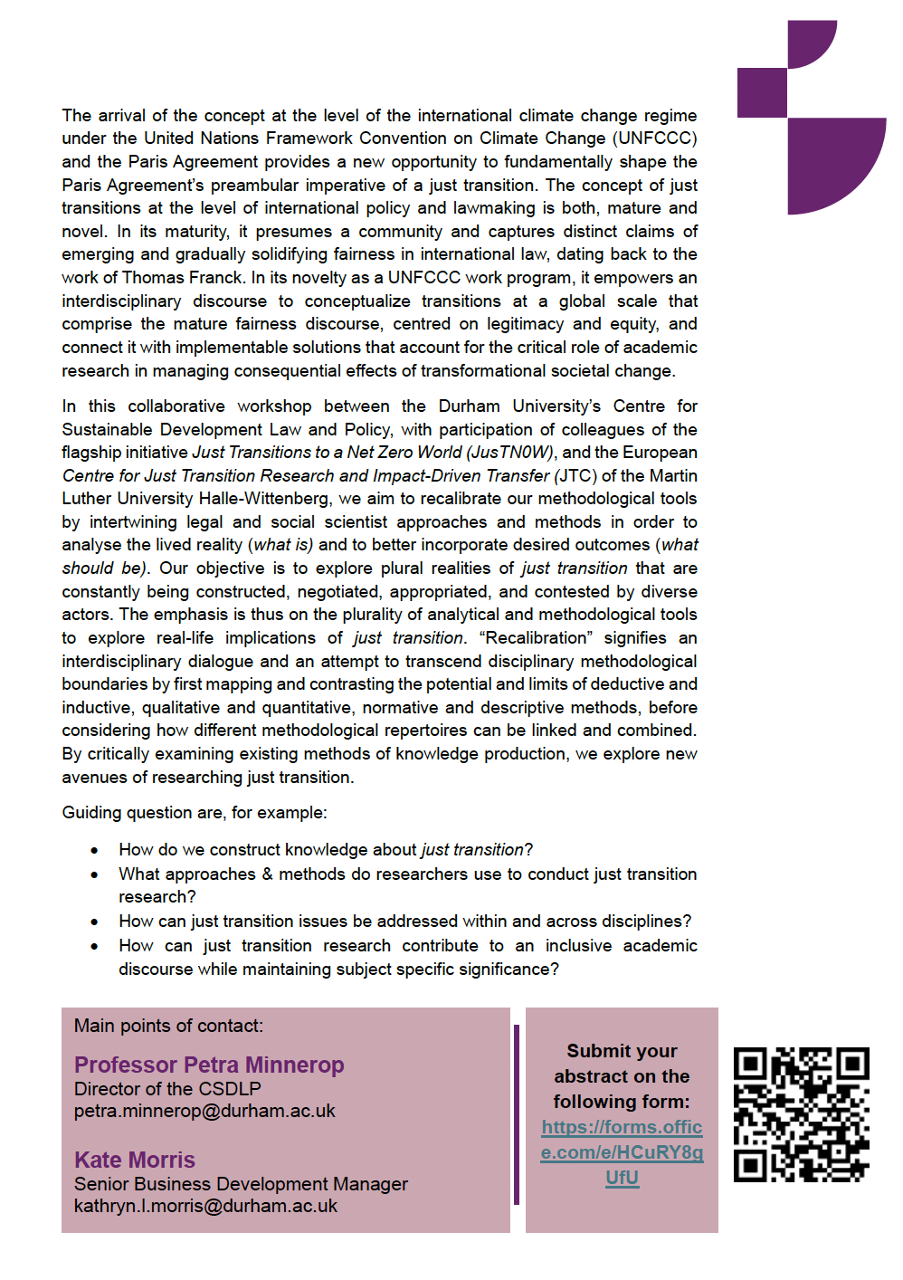 3. Call for Papers – JTC-CSDLP Workshop – 10th & 11th of April 2025