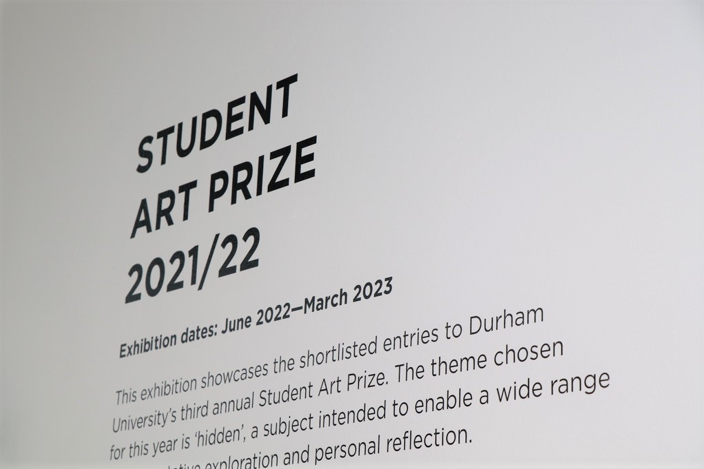 Student Art Prize 2021/22 Exhibition poster